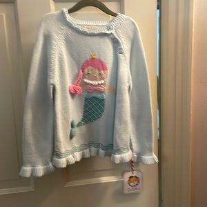 NWT. Mermaid sweater, size 6.